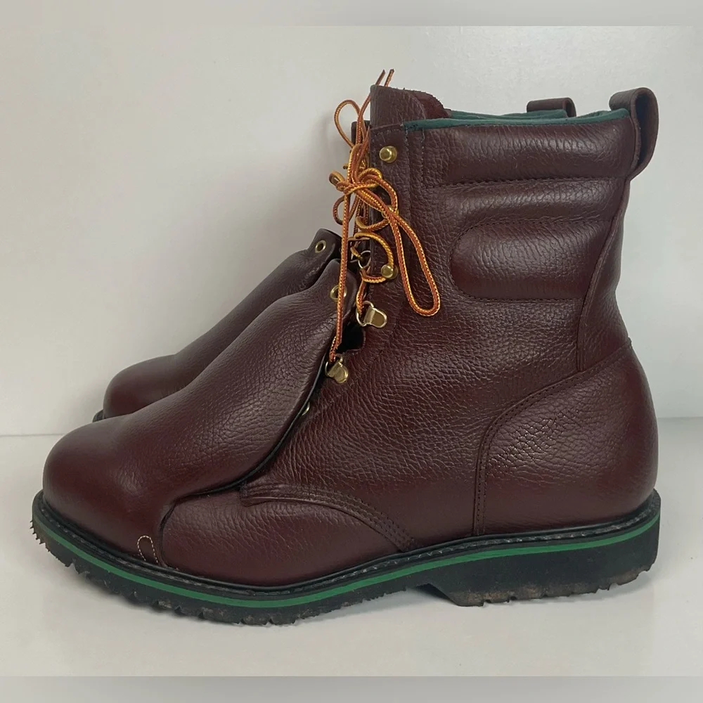 Vintage Wolverine Hy-Test Metatarsal Guard Boots 12 D Steel Toe USA Made - Picture 7 of 15